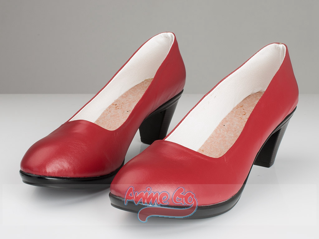 Women'S Shoes Rei - อะนิเมะเซเลอร์มาร์ส ฮิโนะ เรย์คอสเพลย์รองเท้าผู้หญิงรองเท้าส้นสูงสีแดงสำหรับฮาโลวีนเล่นตามบทบาท