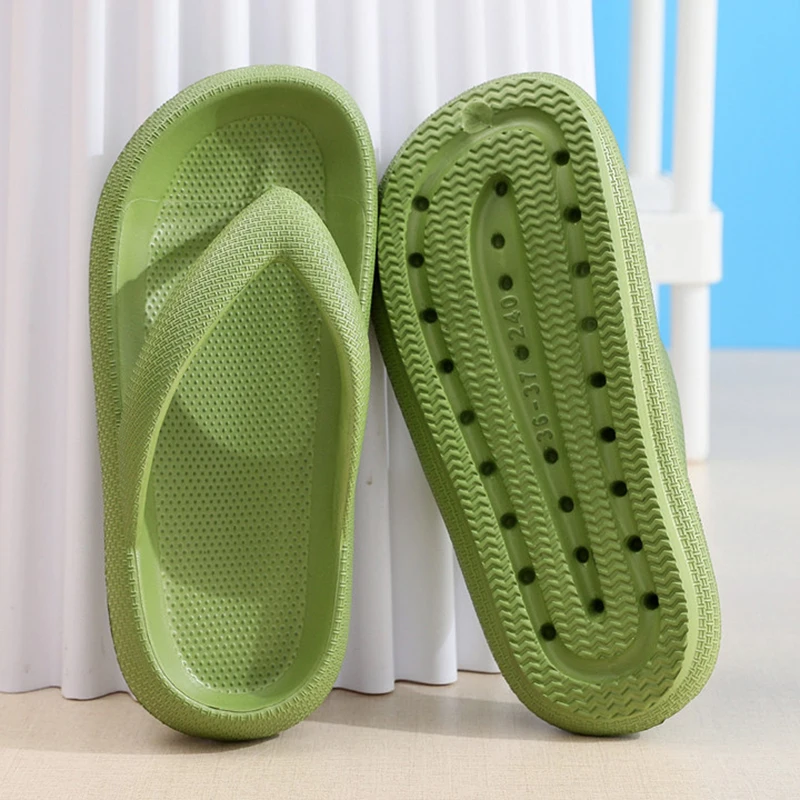 Women'S Shoes To Men'S Size - รองเท้าแตะแบบสวมกันลื่นสำหรับผู้หญิง รุ่นซัมเมอร์ 2026 พื้นนุ่มเหมือนเมฆ รองเท้าแตะพื้นหนาแบบหนีบ รองเท้าแตะชายหาดสำหรับคู่รัก