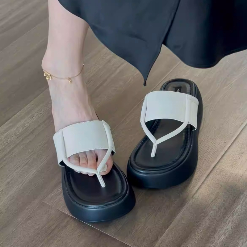 Women Shoes Jd - BANFANG รองเท้าแตะสตรีรองเท้า 3.5 ซม.ฤดูร้อนใหม่คุณภาพสูงกลางแจ้งพื้นนุ่มสบายระบายอากาศได้ดีรองเท้าแตะรองเท้าสำหรับผู้หญิง