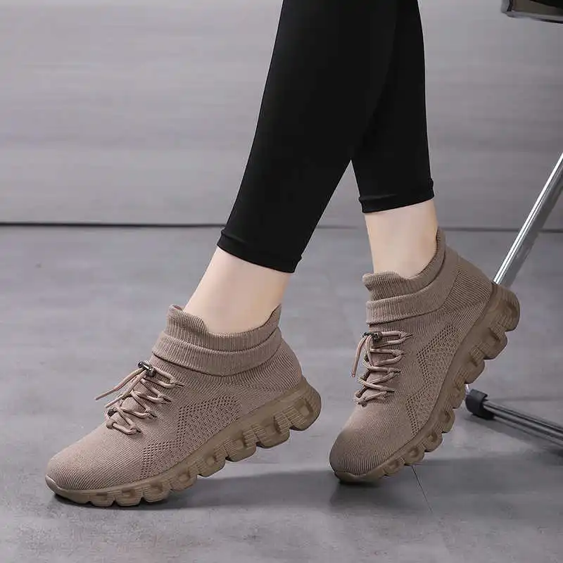 Women Shoes Tennis - รองเท้าบูทสโนว์บอร์ดกันลื่นสุดหรู ส้นสูงสีน้ำเงิน รองเท้าผ้าใบลำลองสำหรับผู้หญิง รองเท้ากีฬาวิ่งแฟชั่น รองเท้าเทนนิสผู้ชาย