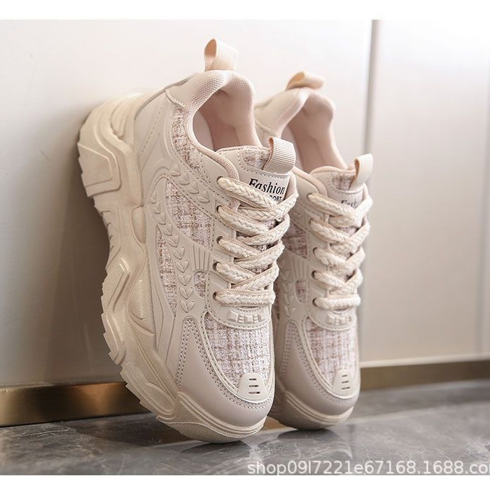 Women Shoes Tennis - รองเท้าผ้าใบผู้หญิง 20245 แฟชั่นใหม่ รองเท้าผ้าใบทรง Chunky สำหรับผู้หญิง