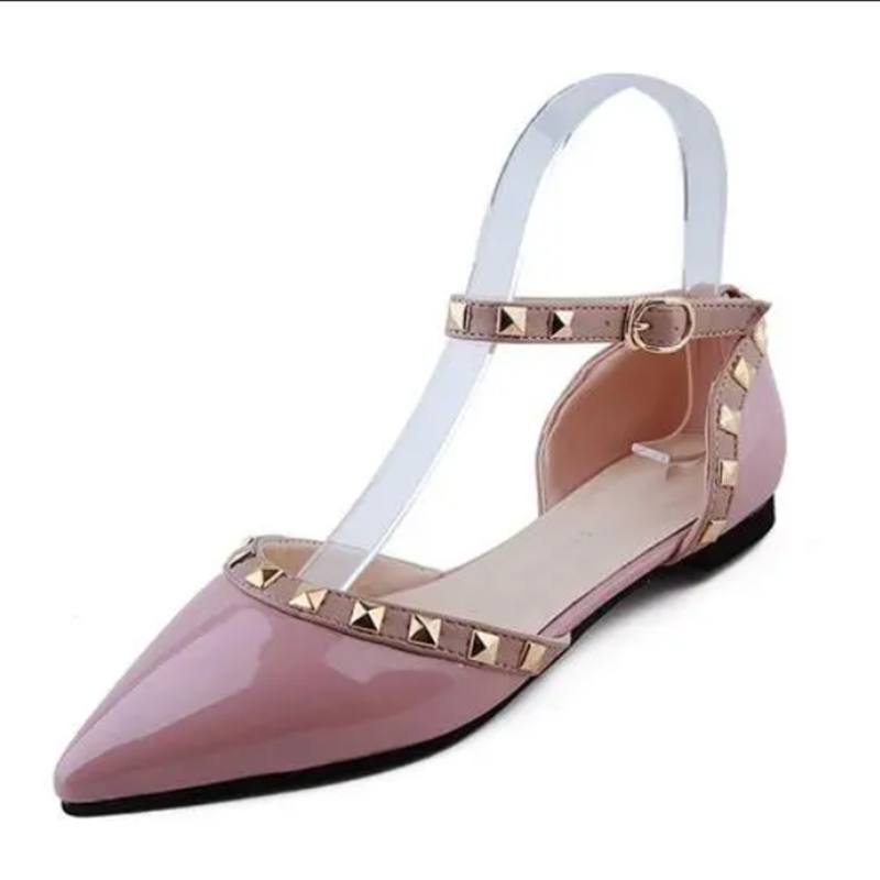 Women'S Shoes X Wide - ผู้หญิง Rivets รองเท้าขนาด46 48รองเท้าส้นสูงกว้างเหมาะกับ Tender Soft