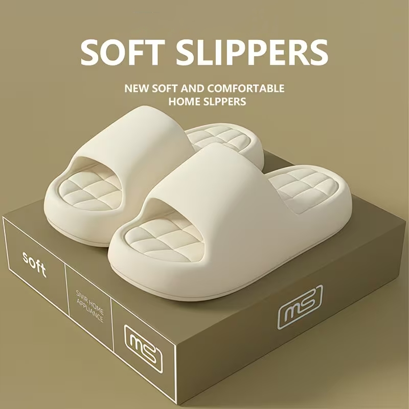 Women'S Shoes To Men'S Size - รองเท้าแตะแฟชั่นผู้หญิง สำหรับใส่ในบ้าน พื้นหนานุ่ม กันลื่น ทนทานต่อการสึกหรอ รองเท้าสไลด์สำหรับห้องน้ำ