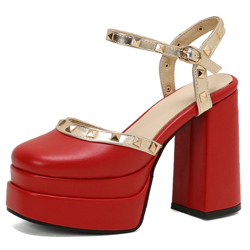 Women'S Shoes Plus Size - รองเท้าส้นสูงหรูหราสำหรับฤดูร้อน รองเท้าผู้หญิงแบบสานดัล พื้นหนา ปี 2026 ไซส์ใหญ่