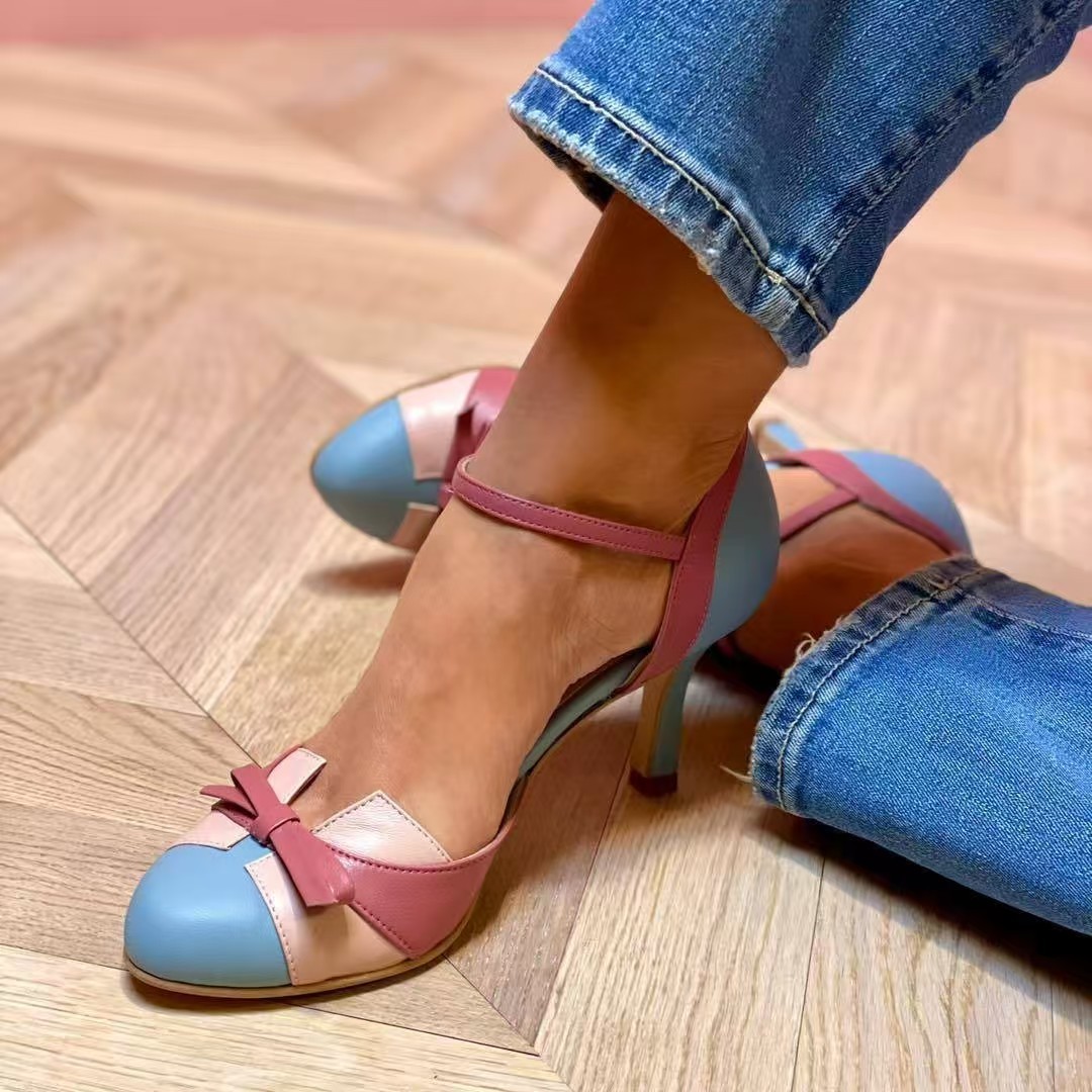 รองเท้าส้นเข็มแบบสวมเปิดส้นประ - Platform Mule Heel บทวิจารณ์และราคา