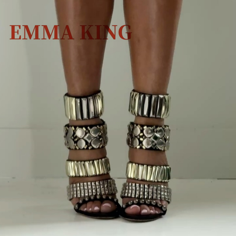 รองเท้าส้นสูงแบบรัดข้อเท้าประด - Gladiator Sandal Women บทวิจารณ์และราคา