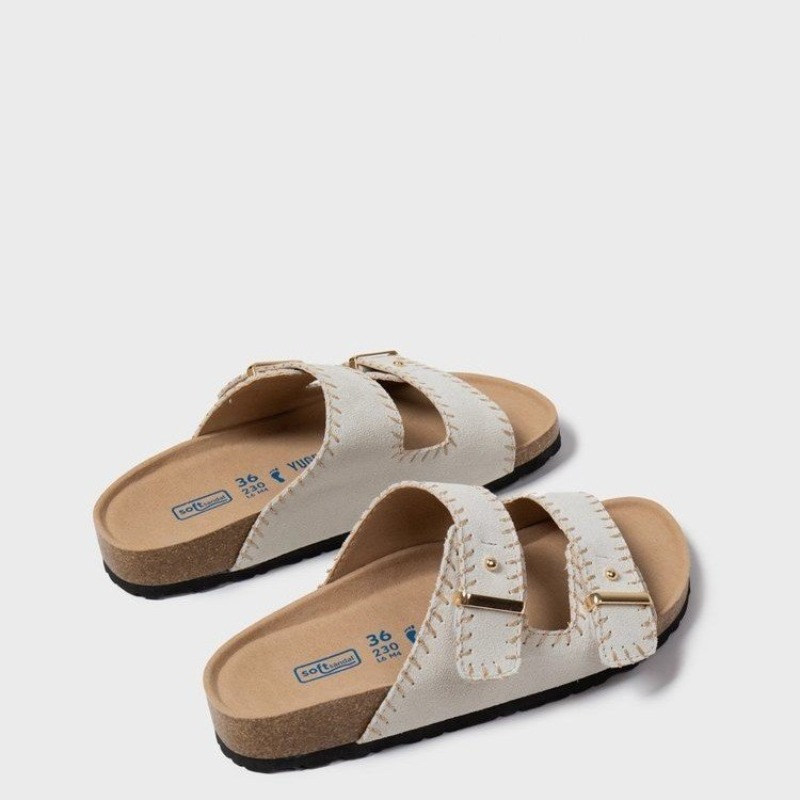 รองเท้าสไลด์แบบสายปรับได้สำหรั - Cork Wedge Sandal บทวิจารณ์และราคา
