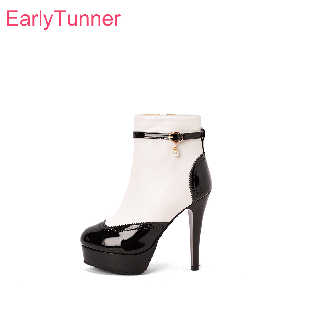 รองเท้าบูทข้อเท้าผู้หญิงแฟชั่น - Women Shoes Size 7 บทวิจารณ์และราคา