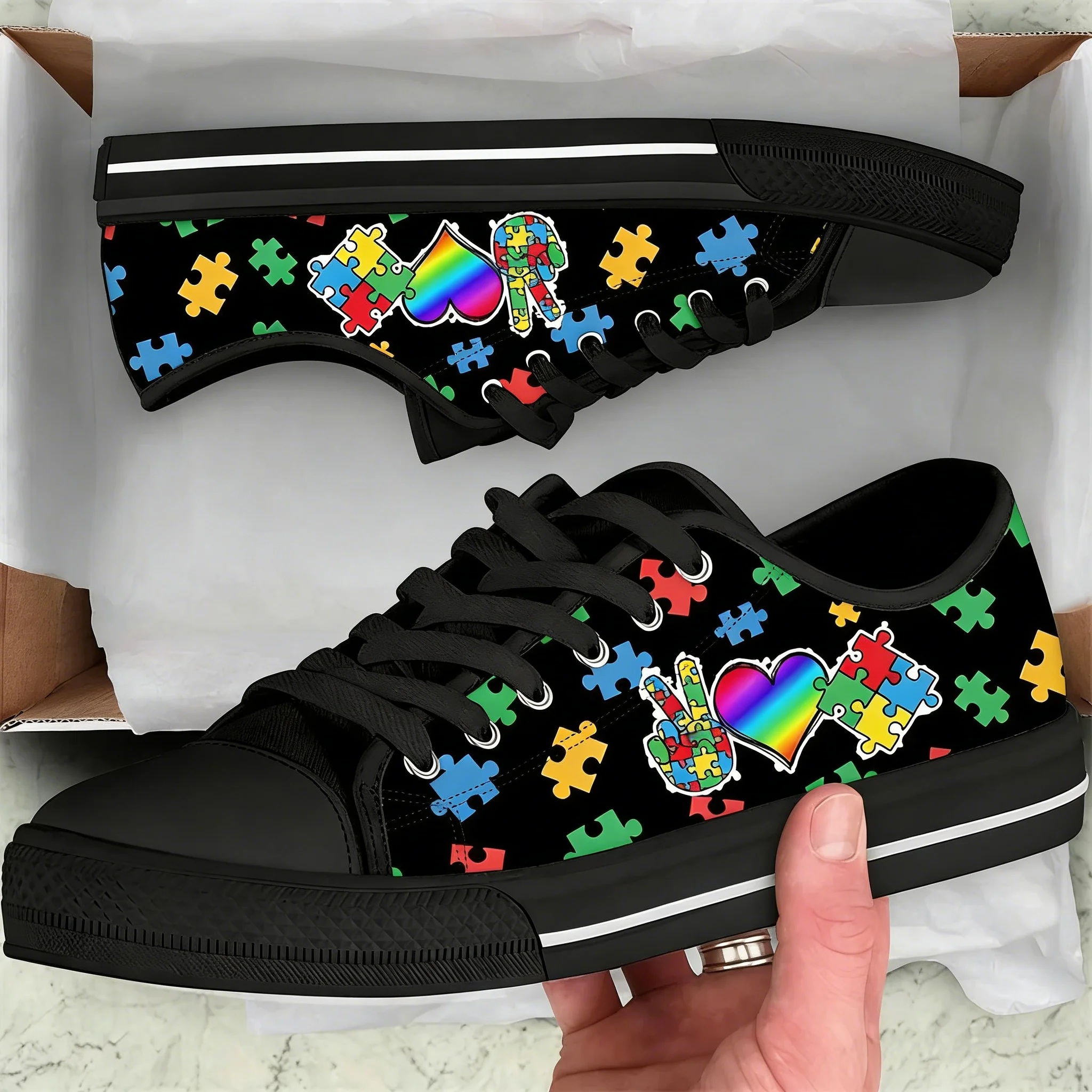 รองเท้าผ้าใบแฟชั่นทรงเตี้ยสำหร - Women Shoes Tennis บทวิจารณ์และราคา