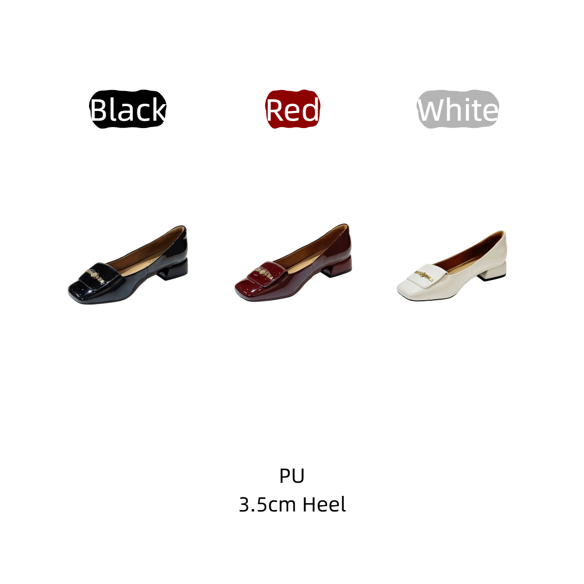 รองเท้าส้นสูงหัวเหลี่ยมสไตล์เร - Women'S Shoes Plus Size บทวิจารณ์และราคา