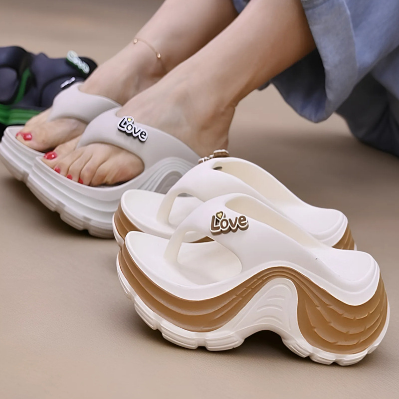 รองเท้าแตะส้นตึกสไตล์ Y2K สำหร - Thong Flat Sandal บทวิจารณ์และราคา
