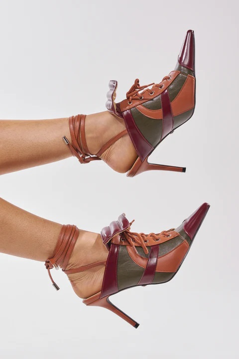 รองเท้าส้นสูงแบบมูล สไตล์เรโทร - Block Heel Ankle Boots บทวิจารณ์และราคา