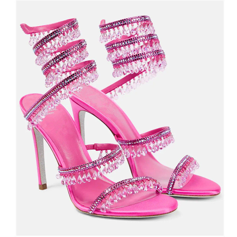 รองเท้าส้นสูงผู้หญิงประดับเพชร - Women'S Shoes Plus Size บทวิจารณ์และราคา