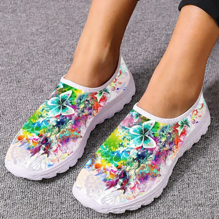 รองเท้าผ้าใบแฟชั่นสีสันสดใส ลา - Women Shoes Tennis บทวิจารณ์และราคา