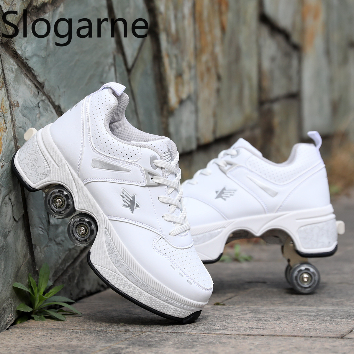 รองเท้าสเก็ตแบบมีล้อ 4 ล้อ สำห - Women'S Shoes To Men'S Size บทวิจารณ์และราคา