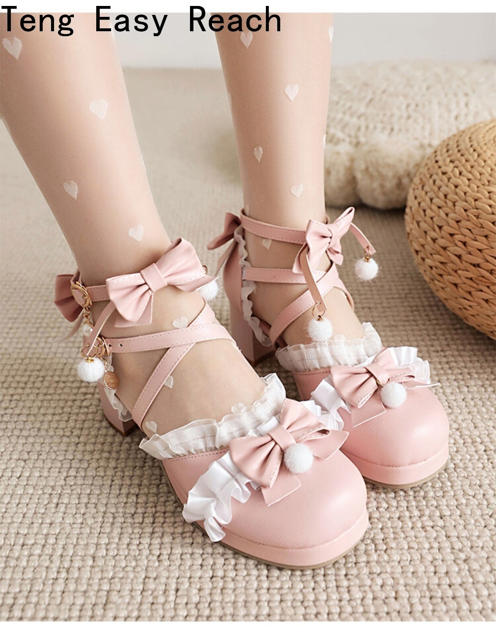 รองเท้าส้นสูงสีขาวแบบแมรี่เจนส - Women'S Shoes Easy Street บทวิจารณ์และราคา