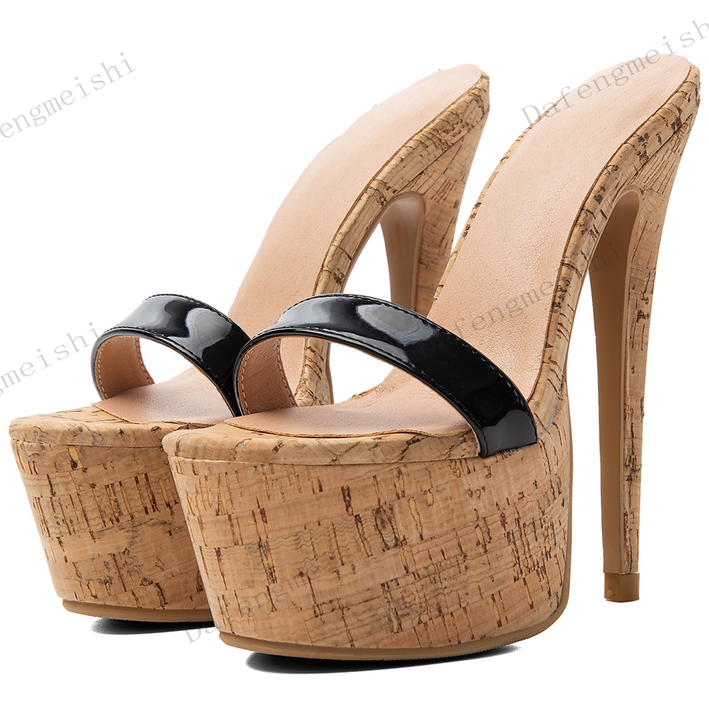 รองเท้าแตะส้นสูงแบบเปิดหน้าเท้ - Cork Wedge Sandal บทวิจารณ์และราคา