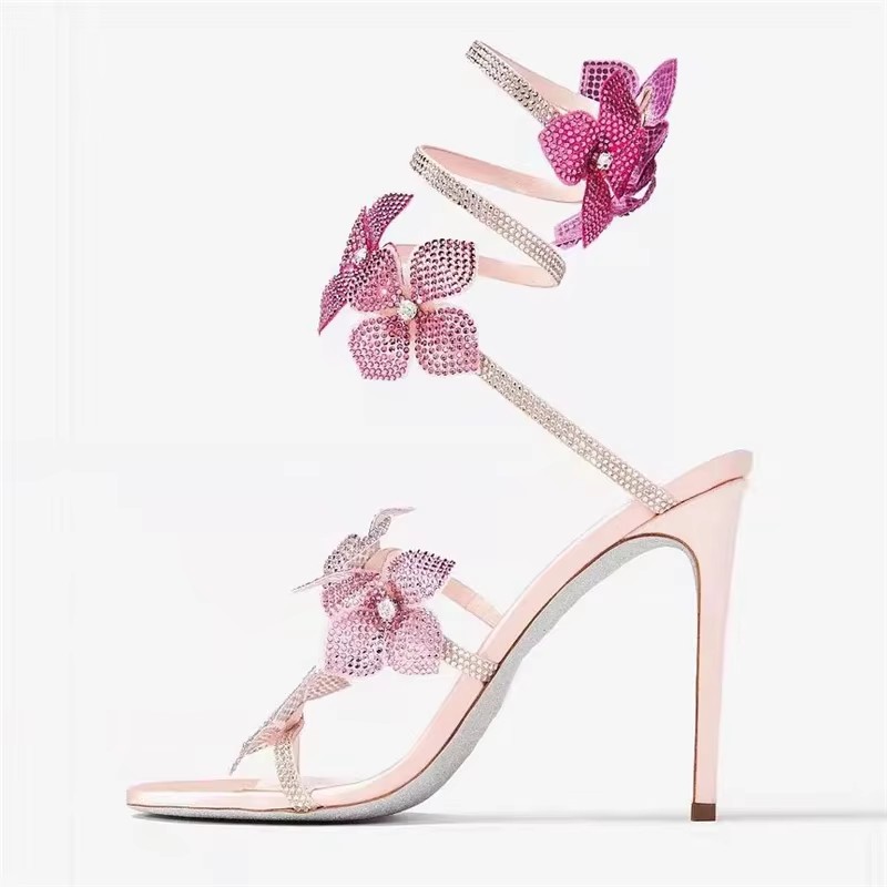 Eilyken เซ็กซี่คริสตัลดอกไม้บา - Gladiator Sandal Women บทวิจารณ์และราคา