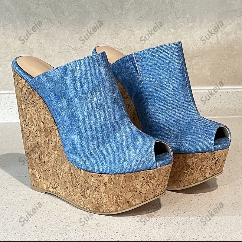 ซูเคียแฮนด์เมดรองเท้าส้นเตี้ยแ - Cork Wedge Sandal บทวิจารณ์และราคา