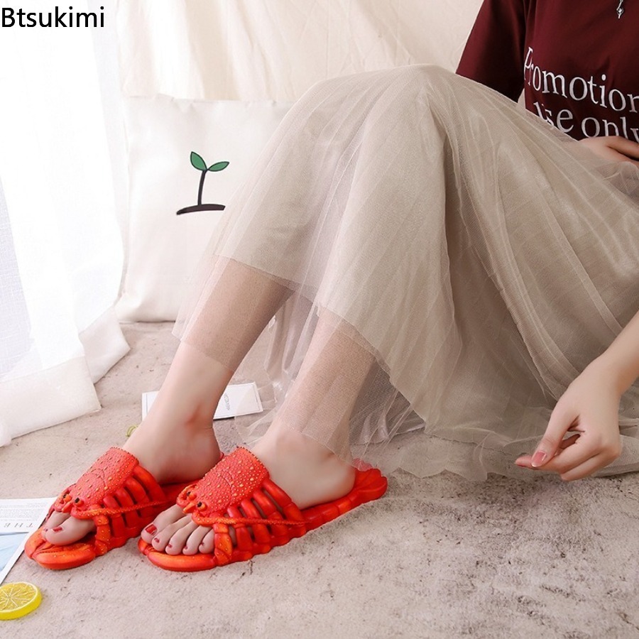 รองเท้าแตะลายการ์ตูนกุ้งมังกรส - Women'S Shoes To Men'S Size บทวิจารณ์และราคา