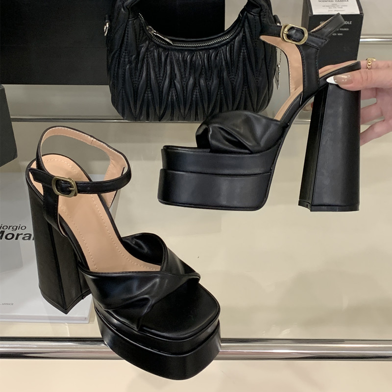 สไตล์ดาวแฟชั่นคู่แพลตฟอร์มWedg - Gladiator Sandal Women บทวิจารณ์และราคา