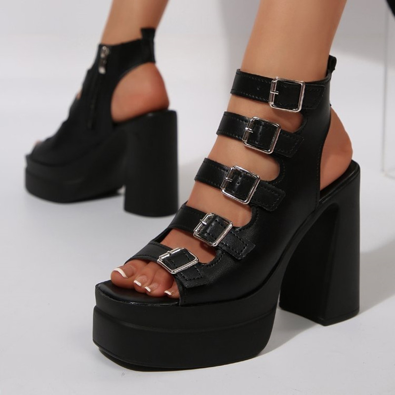 รองเท้าส้นสูงแบบรัดส้นสำหรับผู - Gladiator Sandal Women บทวิจารณ์และราคา