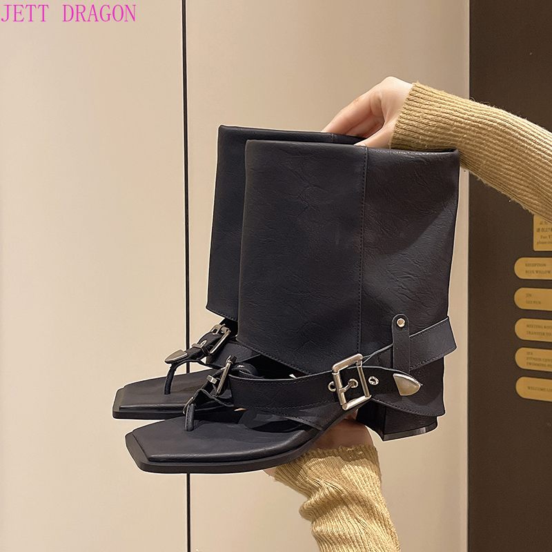 รองเท้าบูทแบบสวมเปิดนิ้วเท้าสำ - Women'S Shoes Easy Street บทวิจารณ์และราคา