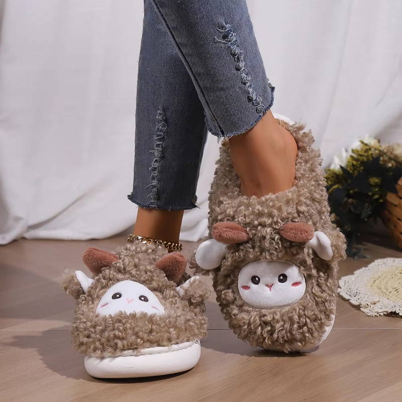 รองเท้าแตะรูปแกะน้อยน่ารักสำหร - Women'S Shoes To Men'S Size บทวิจารณ์และราคา