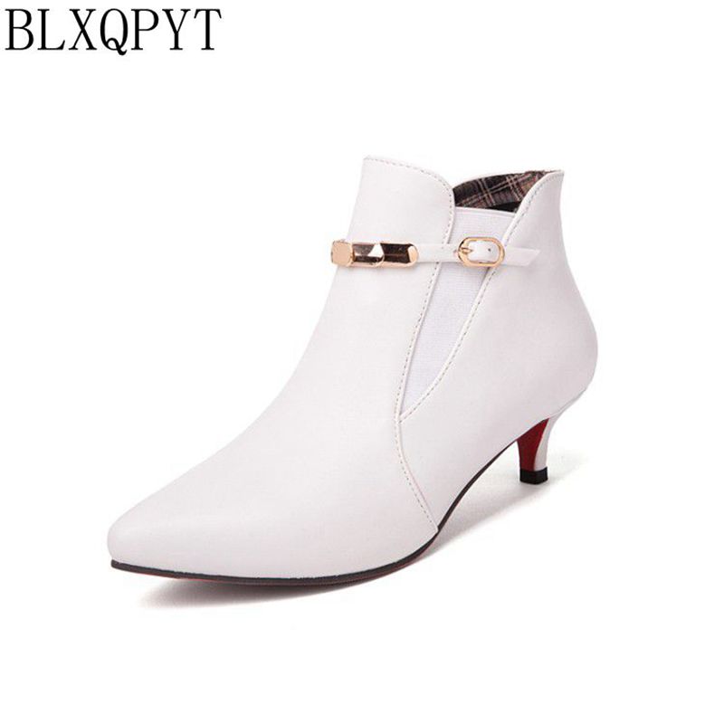 BLXQPYT รองเท้าบูทหุ้มข้อส้นเต - Women Shoes Size 7 บทวิจารณ์และราคา