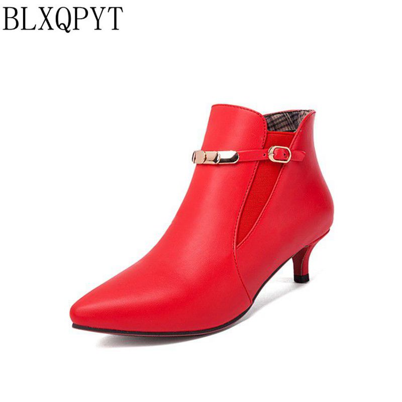 BLXQPYT รองเท้าบูทหุ้มข้อส้นเต - Women Shoes Size 7 บทวิจารณ์และราคา